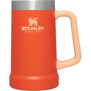 imageStanley StayChill Beer Stein 24 oz  Heavy Duty Big Grip Handle  Beer Tumbler Drink Cup Holds 2 Cans  Insulated Stainless Steel Party Mug  BPAFree  TigerlilyTigerlily