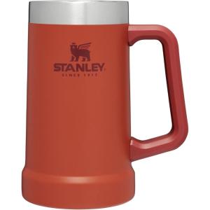 imageStanley StayChill Beer Stein 24 oz  Heavy Duty Big Grip Handle  Beer Tumbler Drink Cup Holds 2 Cans  Insulated Stainless Steel Party Mug  BPAFree  TigerlilyCinnamon