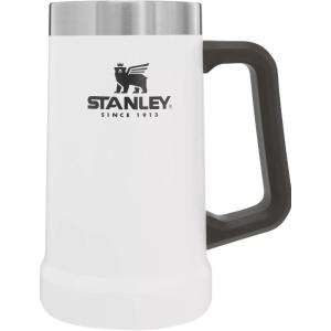 imageStanley StayChill Beer Stein 24 oz  Heavy Duty Big Grip Handle  Beer Tumbler Drink Cup Holds 2 Cans  Insulated Stainless Steel Party Mug  BPAFree  TigerlilyPolar