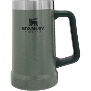 imageStanley StayChill Beer Stein 24 oz  Heavy Duty Big Grip Handle  Beer Tumbler Drink Cup Holds 2 Cans  Insulated Stainless Steel Party Mug  BPAFree  TigerlilyHammertone Green