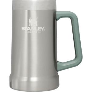 imageStanley StayChill Beer Stein 24 oz  Heavy Duty Big Grip Handle  Beer Tumbler Drink Cup Holds 2 Cans  Insulated Stainless Steel Party Mug  BPAFree  TigerlilyStainless Steel Shale