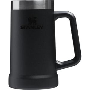imageStanley StayChill Beer Stein 24 oz  Heavy Duty Big Grip Handle  Beer Tumbler Drink Cup Holds 2 Cans  Insulated Stainless Steel Party Mug  BPAFree  TigerlilyBlack 20