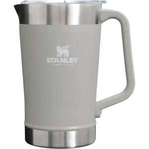 imageStanley StayChill Pitcher 64 oz  Cold Water Beer and Drink Pitcher with Lid  Large Capacity Durable Beverage Container with Handle  Insulated Stainless Steel  BPAFree  Frost GlossAsh