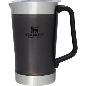 imageStanley StayChill Pitcher 64 oz  Cold Water Beer and Drink Pitcher with Lid  Large Capacity Durable Beverage Container with Handle  Insulated Stainless Steel  BPAFree  Frost GlossCharcoal Glow