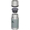 imageSTANLEY Vacuum Insulated Large Food Jar 188 Stainless Steel Food Jar for Cold and Hot Food Soup Thermos with Leak Proof Lid Doubles as Cup Wide Mouth Food ThermosHammertone Silver