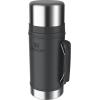 imageSTANLEY Vacuum Insulated Large Food Jar 188 Stainless Steel Food Jar for Cold and Hot Food Soup Thermos with Leak Proof Lid Doubles as Cup Wide Mouth Food ThermosBlack 20
