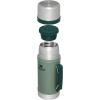 imageSTANLEY Vacuum Insulated Large Food Jar 188 Stainless Steel Food Jar for Cold and Hot Food Soup Thermos with Leak Proof Lid Doubles as Cup Wide Mouth Food ThermosHammertone Green