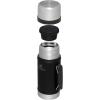 imageSTANLEY Vacuum Insulated Large Food Jar 188 Stainless Steel Food Jar for Cold and Hot Food Soup Thermos with Leak Proof Lid Doubles as Cup Wide Mouth Food ThermosMatte Black
