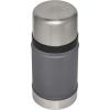 imageSTANLEY Vacuum Insulated Large Food Jar 188 Stainless Steel Food Jar for Cold and Hot Food Soup Thermos with Leak Proof Lid Doubles as Cup Wide Mouth Food ThermosCharcoal