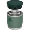 imageStanley Adventure ToGo Food Jar 18 oz  Vacuum Insulated Thermos Food Container  Wide Mouth Screw On Lid  Packable for Travel  Stainless Steel with Leakproof Lid  BPAFree  Black GlowHammertone Green
