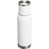 imageStanley AdventureToGo Vacuum Bottle 14 qt  Wide Mouth with Leakproof Cup Lid  Keep Drinks Hot or Cold  Packable for Travel  Insulated Stainless Steel Thermal Bottle  BPAFree  ToastFrost White