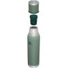 imageStanley AdventureToGo Vacuum Bottle 14 qt  Wide Mouth with Leakproof Cup Lid  Keep Drinks Hot or Cold  Packable for Travel  Insulated Stainless Steel Thermal Bottle  BPAFree  ToastHammertone Green
