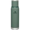imageStanley AdventureToGo Vacuum Bottle 14 qt  Wide Mouth with Leakproof Cup Lid  Keep Drinks Hot or Cold  Packable for Travel  Insulated Stainless Steel Thermal Bottle  BPAFree  ToastHammertone Green