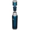imageStanley AdventureToGo Vacuum Bottle 14 qt  Wide Mouth with Leakproof Cup Lid  Keep Drinks Hot or Cold  Packable for Travel  Insulated Stainless Steel Thermal Bottle  BPAFree  ToastBlue Glow