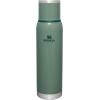 imageStanley AdventureToGo Vacuum Bottle 14 qt  Wide Mouth with Leakproof Cup Lid  Keep Drinks Hot or Cold  Packable for Travel  Insulated Stainless Steel Thermal Bottle  BPAFree  ToastHammertone Green