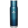 imageStanley AdventureToGo Vacuum Bottle 14 qt  Wide Mouth with Leakproof Cup Lid  Keep Drinks Hot or Cold  Packable for Travel  Insulated Stainless Steel Thermal Bottle  BPAFree  ToastBlue Glow