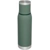 imageStanley AdventureToGo Vacuum Bottle 14 qt  Wide Mouth with Leakproof Cup Lid  Keep Drinks Hot or Cold  Packable for Travel  Insulated Stainless Steel Thermal Bottle  BPAFree  ToastHammertone Green