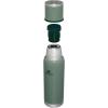 imageStanley AdventureToGo Vacuum Bottle 14 qt  Wide Mouth with Leakproof Cup Lid  Keep Drinks Hot or Cold  Packable for Travel  Insulated Stainless Steel Thermal Bottle  BPAFree  ToastHammertone Green