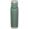 imageStanley AdventureToGo Vacuum Bottle 14 qt  Wide Mouth with Leakproof Cup Lid  Keep Drinks Hot or Cold  Packable for Travel  Insulated Stainless Steel Thermal Bottle  BPAFree  ToastHammertone Green