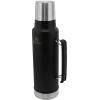 imageStanley Classic Legendary Vacuum Bottle 20 oz  Wide Mouth with Leakproof Cup Lid  Keep Drinks Hot or Cold  Packable for Travel  Insulated Stainless Steel Thermal Bottle  BPAFree  Matte BlackMatte Black