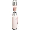 imageStanley Classic Legendary Vacuum Bottle 20 oz  Wide Mouth with Leakproof Cup Lid  Keep Drinks Hot or Cold  Packable for Travel  Insulated Stainless Steel Thermal Bottle  BPAFree  Matte BlackRose Quartz