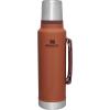 imageStanley Classic Legendary Vacuum Bottle 20 oz  Wide Mouth with Leakproof Cup Lid  Keep Drinks Hot or Cold  Packable for Travel  Insulated Stainless Steel Thermal Bottle  BPAFree  Matte BlackHammertone Clay