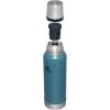 imageStanley Classic Legendary Vacuum Bottle 20 oz  Wide Mouth with Leakproof Cup Lid  Keep Drinks Hot or Cold  Packable for Travel  Insulated Stainless Steel Thermal Bottle  BPAFree  Matte BlackHammertone Lake