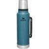 imageStanley Classic Legendary Vacuum Bottle 20 oz  Wide Mouth with Leakproof Cup Lid  Keep Drinks Hot or Cold  Packable for Travel  Insulated Stainless Steel Thermal Bottle  BPAFree  Matte BlackHammertone Lake