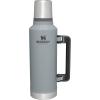 imageStanley Classic Legendary Vacuum Bottle 20 oz  Wide Mouth with Leakproof Cup Lid  Keep Drinks Hot or Cold  Packable for Travel  Insulated Stainless Steel Thermal Bottle  BPAFree  Matte BlackHammertone Silver
