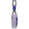 imageStanley Classic Legendary Vacuum Bottle 20 oz  Wide Mouth with Leakproof Cup Lid  Keep Drinks Hot or Cold  Packable for Travel  Insulated Stainless Steel Thermal Bottle  BPAFree  Matte BlackLavender