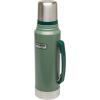 imageStanley Heritage Classic Vacuum Bottle with Handle 11 qt  Wide Mouth with Leakproof Cup Lid  Keep Drinks Hot or Cold for Travel  Insulated Stainless Steel Thermos  BPAFree  Hammertone GreenHammertone Green