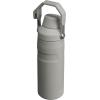 imageStanley IceFlow Fast Flow Water Bottle  Angled Spout Lid  Lightweight ampamp Leakproof for Travel ampamp Sports  Insulated Stainless Steel  BPAFreeAsh