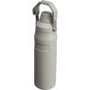 imageStanley IceFlow Fast Flow Water Bottle  Angled Spout Lid  Lightweight ampamp Leakproof for Travel ampamp Sports  Insulated Stainless Steel  BPAFreeAsh