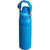 imageStanley IceFlow Fast Flow Water Bottle  Angled Spout Lid  Lightweight ampamp Leakproof for Travel ampamp Sports  Insulated Stainless Steel  BPAFreeAzure