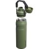 imageStanley IceFlow Fast Flow Water Bottle  Angled Spout Lid  Lightweight ampamp Leakproof for Travel ampamp Sports  Insulated Stainless Steel  BPAFreeDried Pine VRT