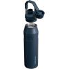 imageStanley IceFlow Fast Flow Water Bottle  Angled Spout Lid  Lightweight ampamp Leakproof for Travel ampamp Sports  Insulated Stainless Steel  BPAFreeNavy