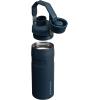 imageStanley IceFlow Fast Flow Water Bottle  Angled Spout Lid  Lightweight ampamp Leakproof for Travel ampamp Sports  Insulated Stainless Steel  BPAFreeNavy