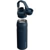 imageStanley IceFlow Fast Flow Water Bottle  Angled Spout Lid  Lightweight ampamp Leakproof for Travel ampamp Sports  Insulated Stainless Steel  BPAFreeNavy