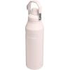 imageStanley IceFlow Fast Flow Water Bottle  Angled Spout Lid  Lightweight ampamp Leakproof for Travel ampamp Sports  Insulated Stainless Steel  BPAFreeRose Quartz