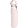 imageStanley IceFlow Fast Flow Water Bottle  Angled Spout Lid  Lightweight ampamp Leakproof for Travel ampamp Sports  Insulated Stainless Steel  BPAFreeRose Quartz