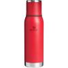 imageStanley AdventureToGo Vacuum Bottle 14 qt  Wide Mouth with Leakproof Cup Lid  Keep Drinks Hot or Cold  Packable for Travel  Insulated Stainless Steel Thermal Bottle  BPAFree  ToastChili Red