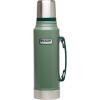 imageStanley Heritage Classic Vacuum Bottle with Handle 11 qt  Wide Mouth with Leakproof Cup Lid  Keep Drinks Hot or Cold for Travel  Insulated Stainless Steel Thermos  BPAFree  Hammertone GreenHammertone Green