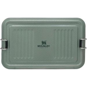 imageSTANLEY Classic Legendary Useful Box 125 qt  Metal Snack and Lunch Box  Durable Stainless Steel Travel Food Storage Container  Hiking Camping School or Work  BPAFree  Hammertone GreenHammertone Green
