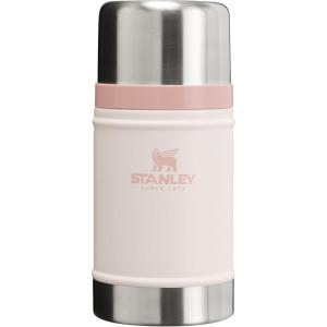 imageSTANLEY Vacuum Insulated Large Food Jar 188 Stainless Steel Food Jar for Cold and Hot Food Soup Thermos with Leak Proof Lid Doubles as Cup Wide Mouth Food ThermosRose Quartz