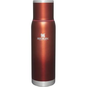 imageStanley AdventureToGo Vacuum Bottle 14 qt  Wide Mouth with Leakproof Cup Lid  Keep Drinks Hot or Cold  Packable for Travel  Insulated Stainless Steel Thermal Bottle  BPAFree  ToastClay Glow