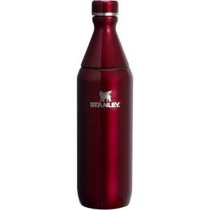 imageStanley All Day Slim Bottle 20 oz  Twist off Lid with Leakproof Seal  Slim Design for Travel and Gym  Insulated Stainless Steel Water Bottle  BPAFree  Twilight GlossGarnet Shine