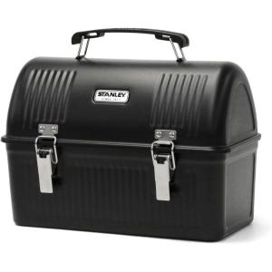 imageStanley Classic Lunch Box 10 qt  Vintage Metal Lunchbox  Durable Meal Container with Handle and Latch  Stores Food Drinks Thermos Water BottleMatte Black