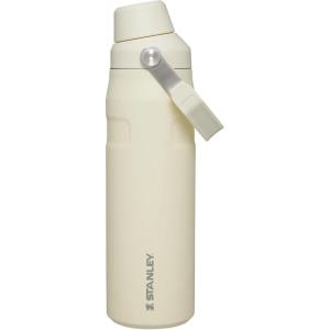 imageStanley IceFlow Fast Flow Water Bottle  Angled Spout Lid  Lightweight ampamp Leakproof for Travel ampamp Sports  Insulated Stainless Steel  BPAFreeCream Glimmer