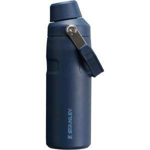 imageStanley IceFlow Fast Flow Water Bottle  Angled Spout Lid  Lightweight ampamp Leakproof for Travel ampamp Sports  Insulated Stainless Steel  BPAFreeNavy