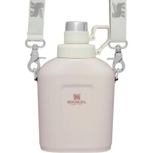 imageStanley Legendary Classic Canteen Water Bottle  11 QT  Stainless Steel Canteen with Strap and Leakproof Lid  Dishwasher Safe and BPAFree CreamRose Quartz